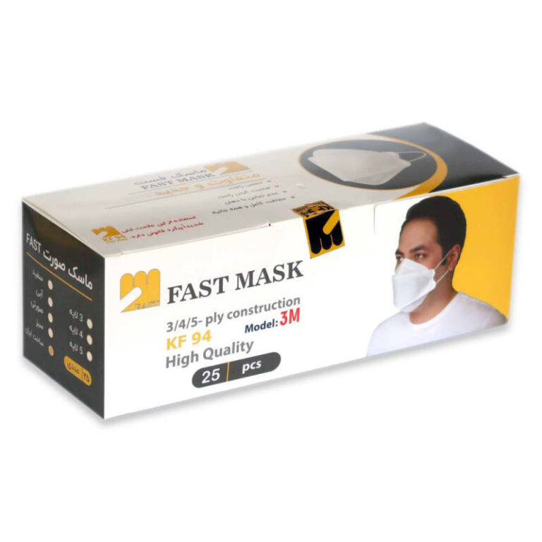 ماسک تنفسی مدل 6 لایه سه بعدی نانو FAST-KF94