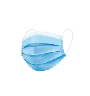 ماسک تنفسی مدل سه لایه کودک آبی بسته ۵۰عددی