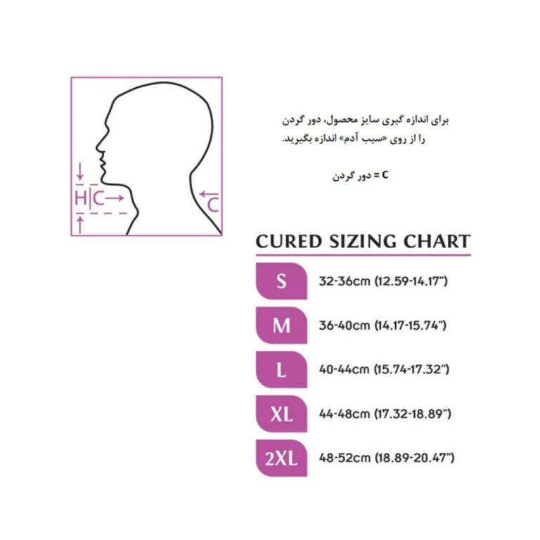 گردنبند طبی کیورد مدل نیمه سخت